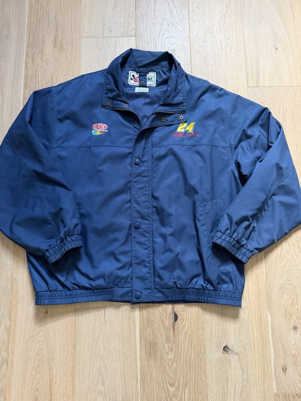 Vintage Chase Authentics Jeff Gordon Dupont Hendricks Nascar Bomber Jacket XL